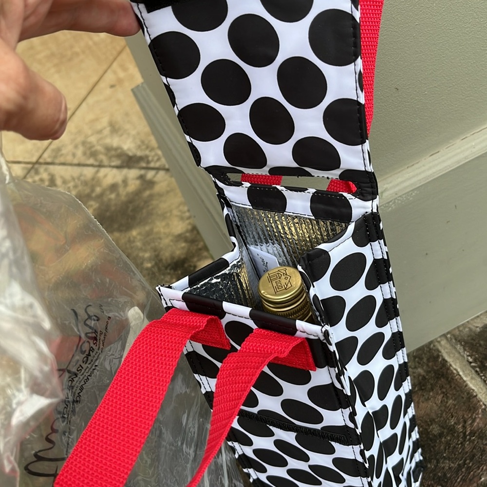 Thirty-One Black and White Polka Dot Bottle Thermal - Picture 5 of 5